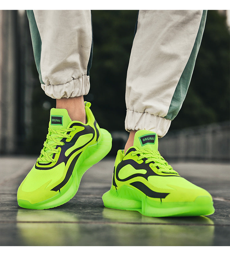 メンズ レーザーカラーチェンジブライトスニーカー