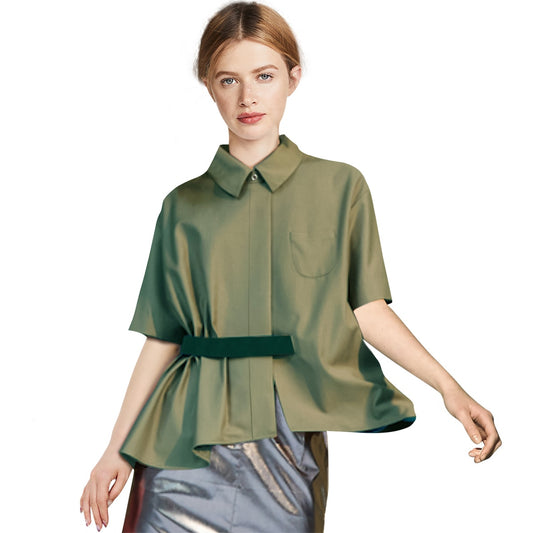 loose short shirt casual all-match top