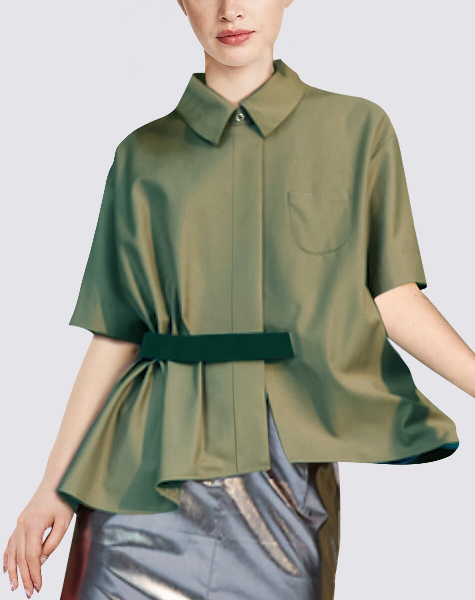 loose short shirt casual all-match top