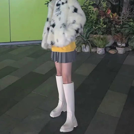 女性用ハイヒール デイリーレディロングブーツ 履物