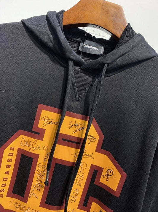 Women/Men Hood Print Letter T-shirt