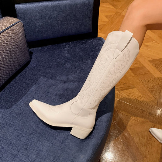 レディースニーハイブーツ厚底ハイヒール