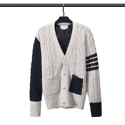 Men Cardigan Wool Casual Sweater