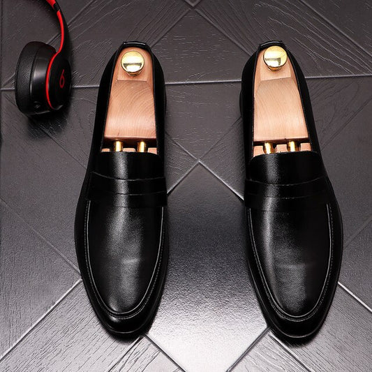 Slip On Flats Prom Shoes Loafer Male