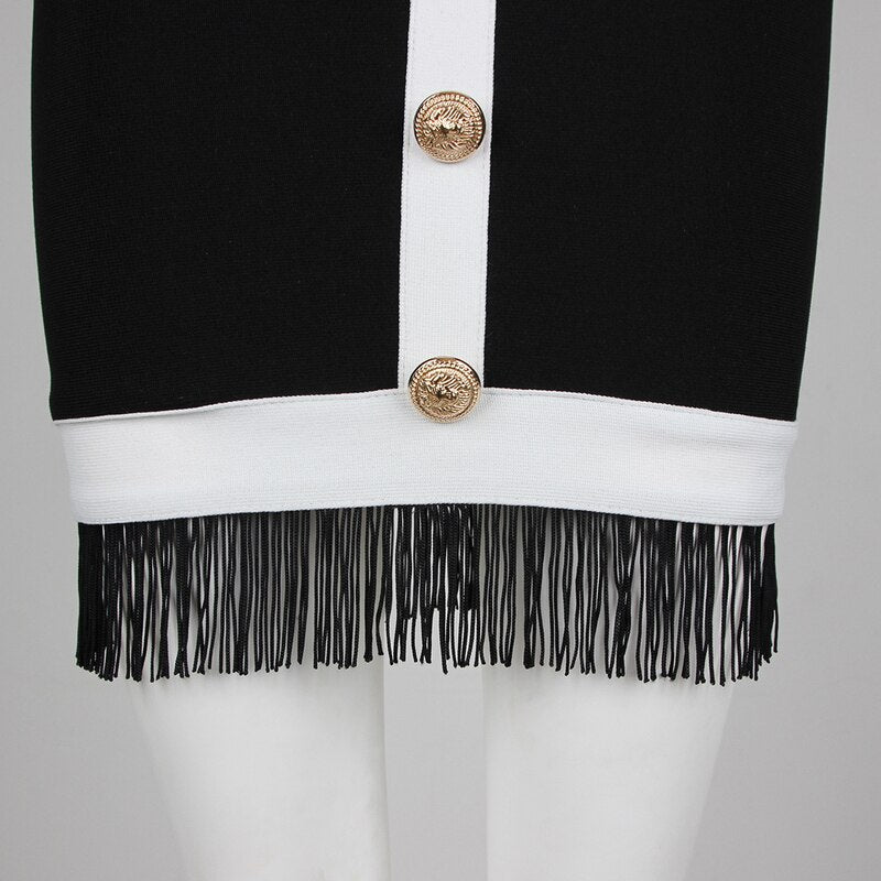 Short Sleeve Sexy Deep V-neck Buttons Vestido Party Mini Dress