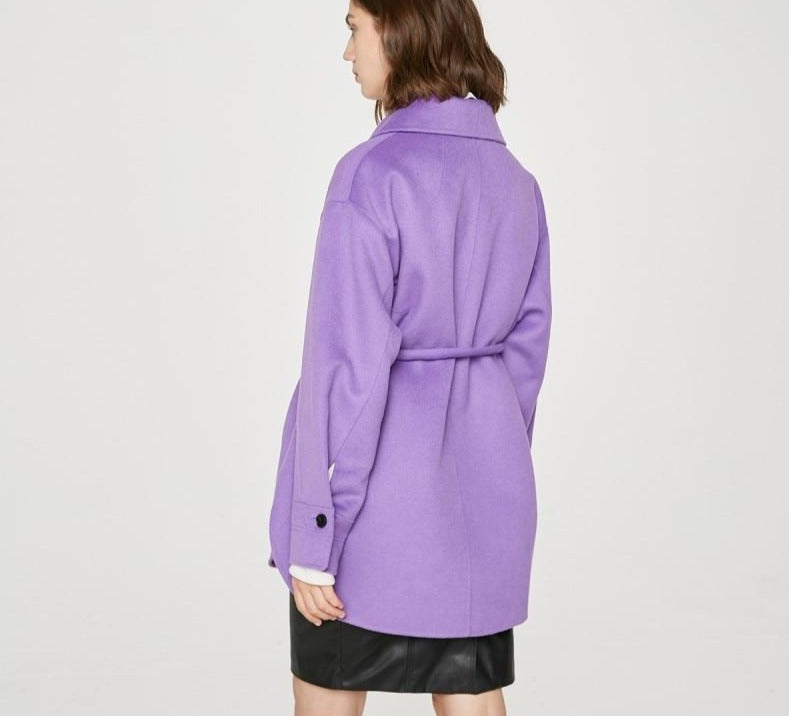 Women's Fashion Profile Double-side Wool Jacket