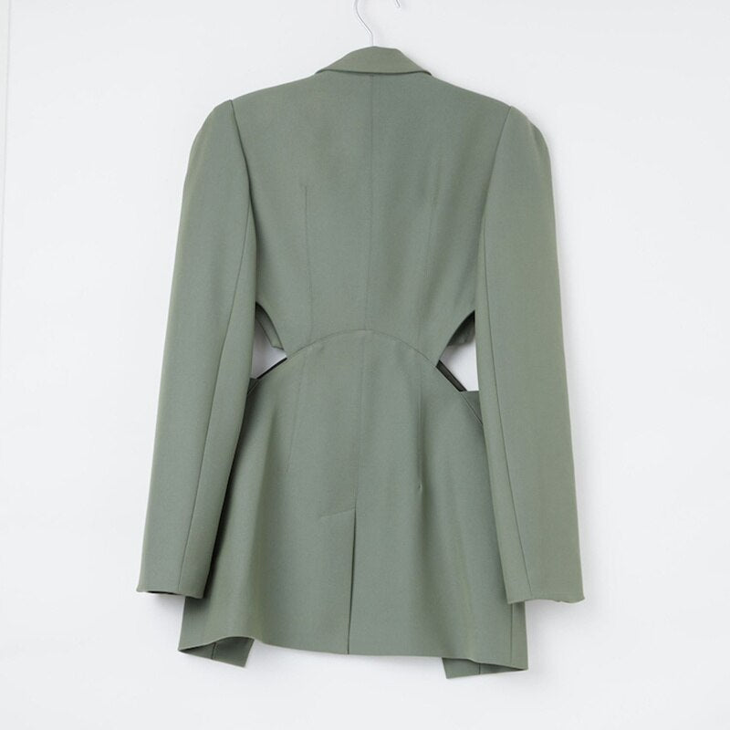 Sexy Hollow out Women Patchwork Blazers Tops