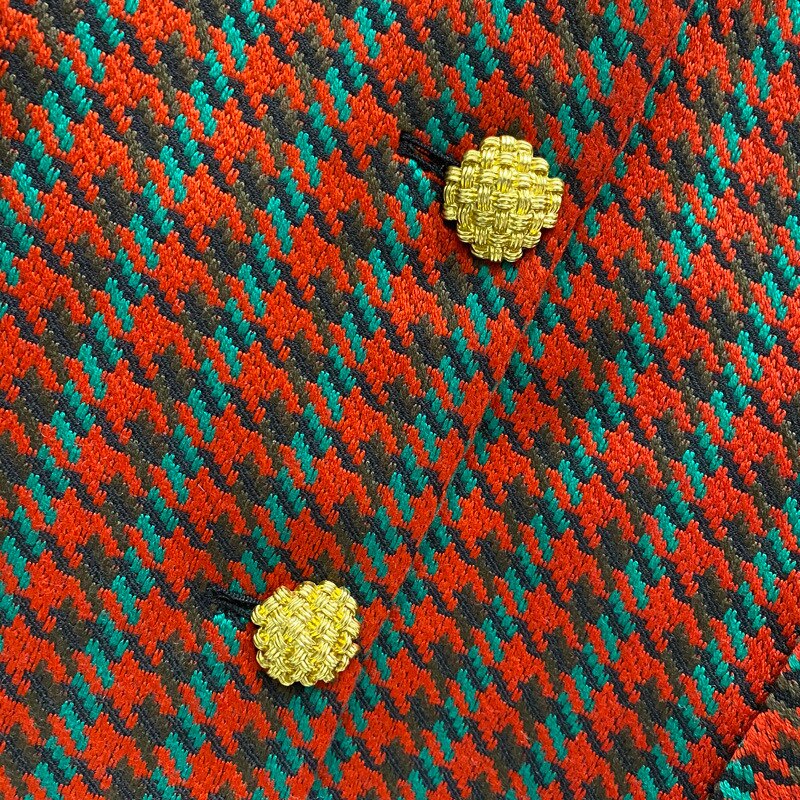 plaid loose wool Women's coat