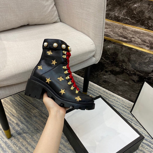 レディース アンクル 本革 ブーツ