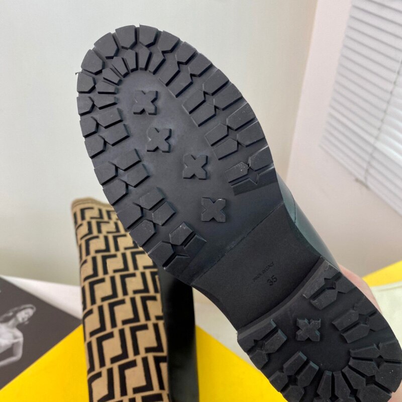 Women Patterned Embossed over knee high boot