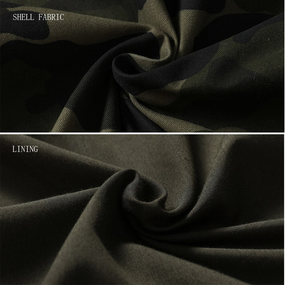 Men Cotton Camouflage Military Jacket