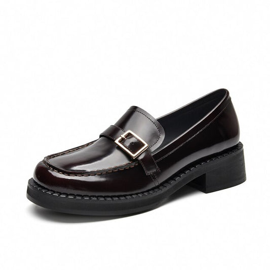 Women Block Heel Casual Flats Handmade