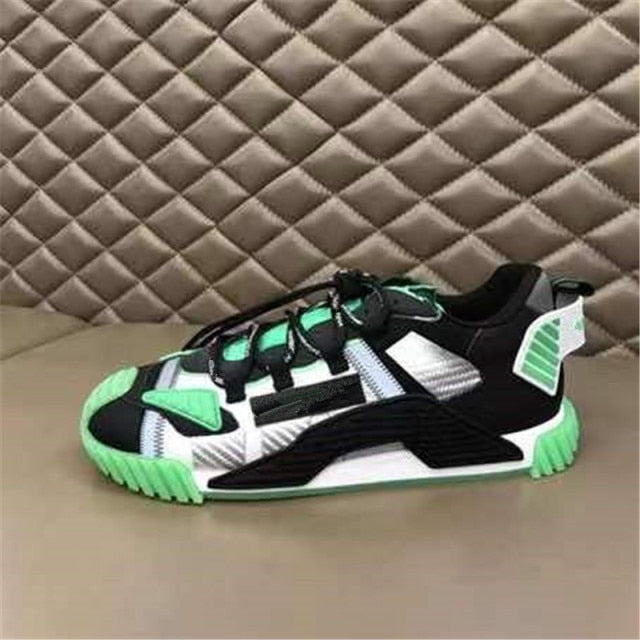 Leather Thick Bottom Breathable Sports Shoes