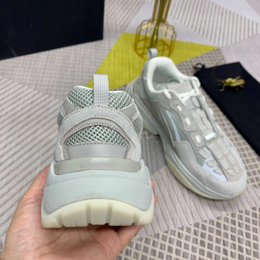 Men's leather skeletal sneakers