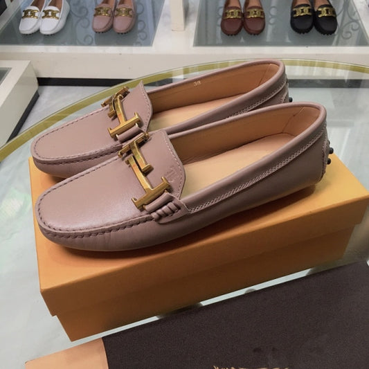 女性用軽量高級デザイナー快適ローファー