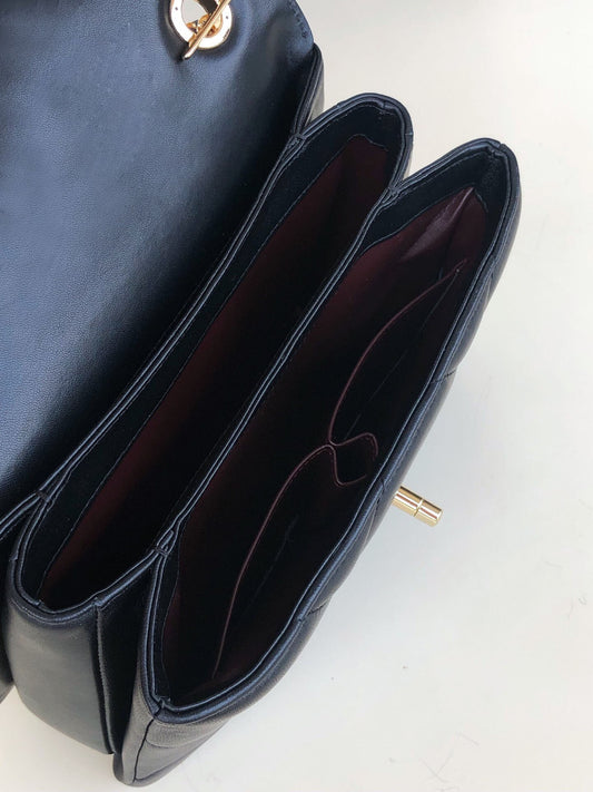 ファッションレディースキャビアレザーショルダーバッグ