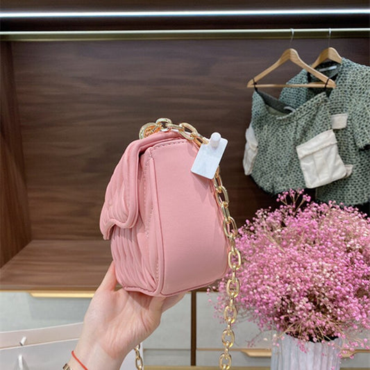 若い女の子のためのモーメントシープスキンレザーバッグ