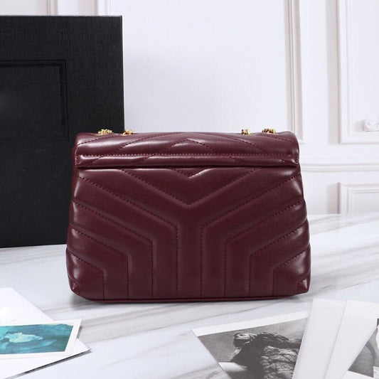 大きめクロスボディチェーンフラップショルダーバッグ