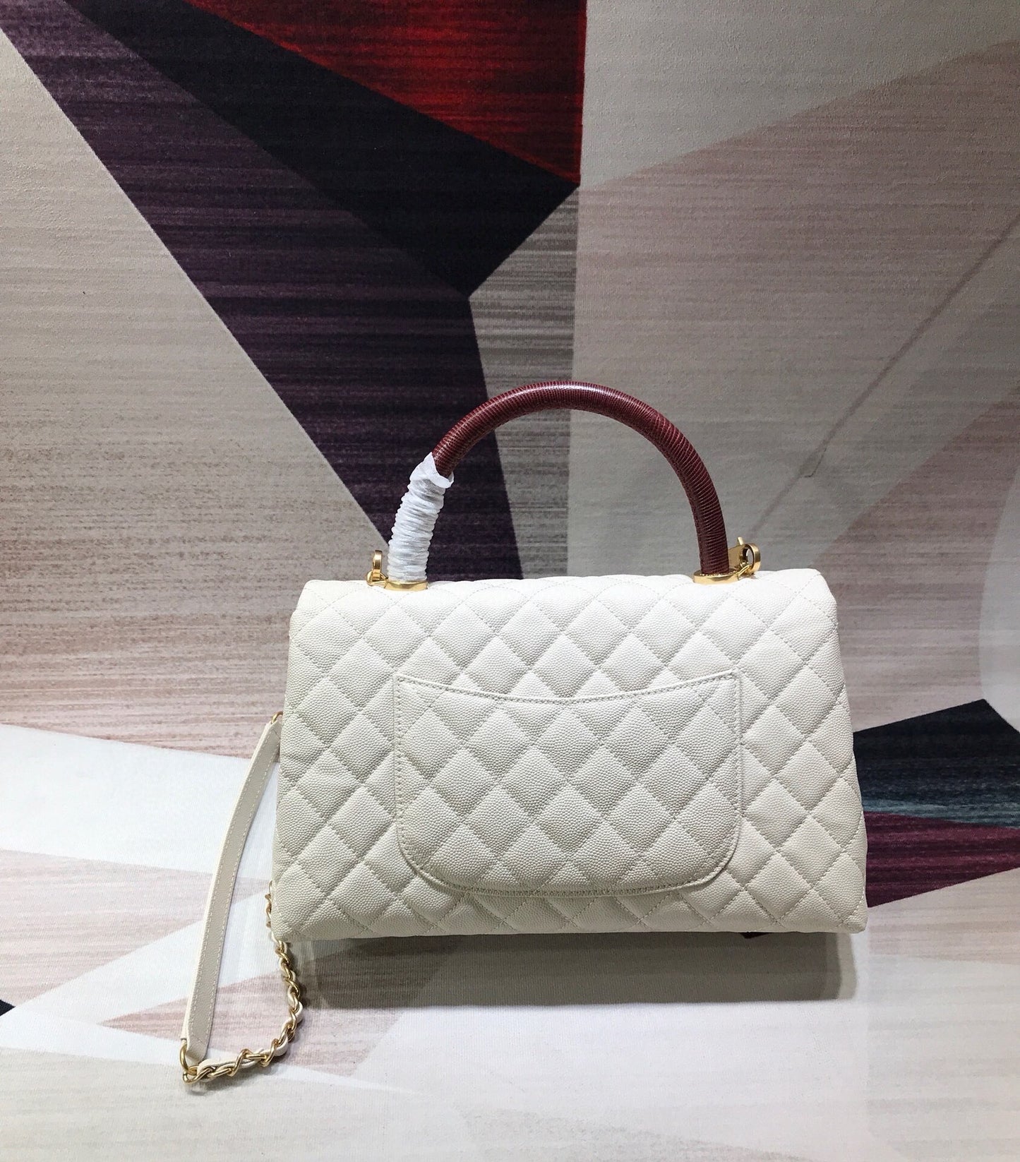 高級クラシック女性キャビアバッグ女性