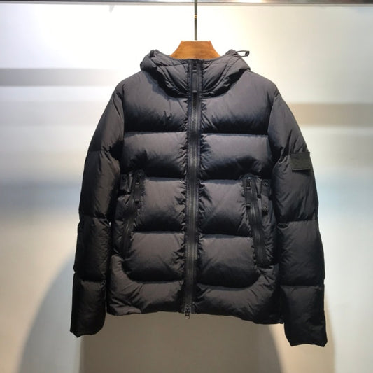 Men's Tooling Style Warm Comfortable Patch Goose Down Jacket