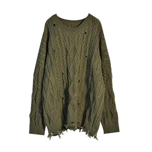 loose Languid lazy wind turtleneck sweater