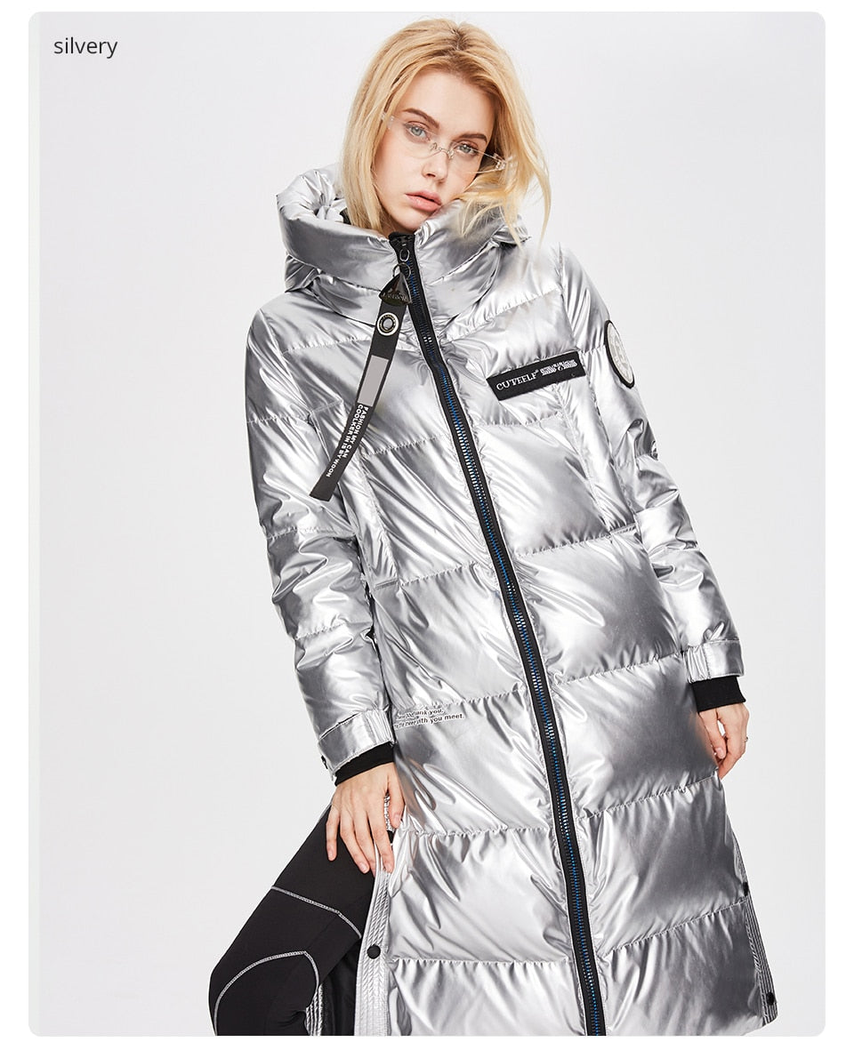 women's down jacket Thicken length