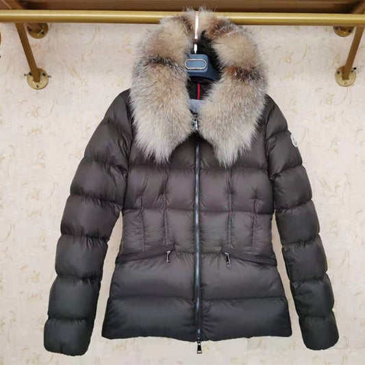 Women r Collar Designer Luxury Down Jacket