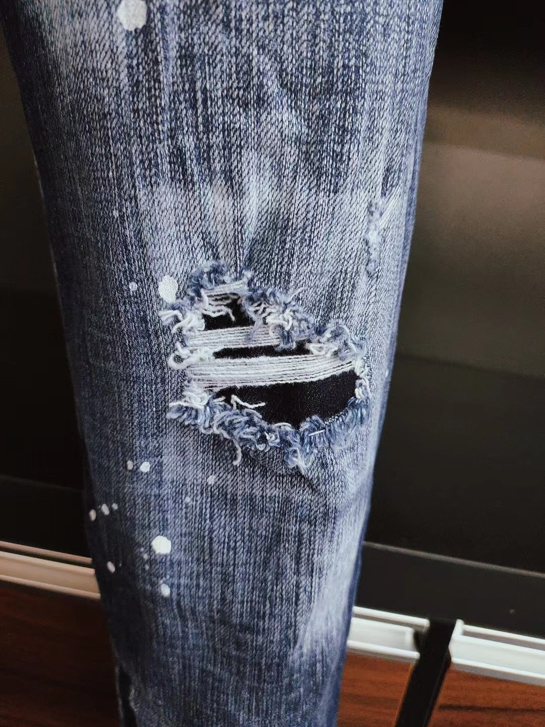 Fashion Trend Paint Spots Men's Jeans