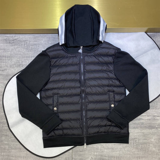 Men Hooded Jackets Cotton Weaving Sewed Hoody