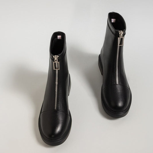 ホワイト ブラック 冬 秋 アンクルブーツ レディース