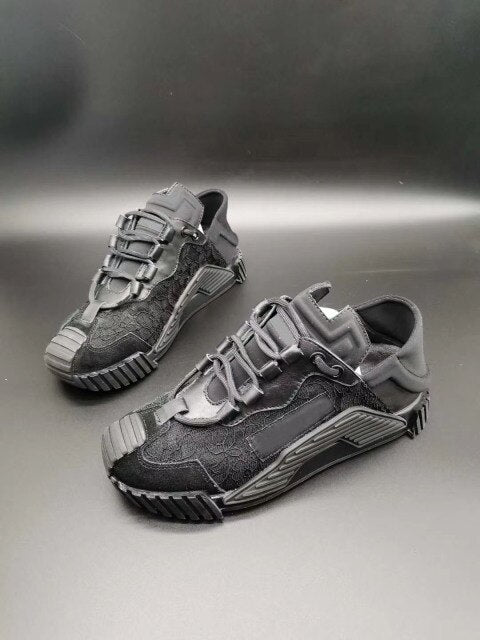 trend of sports shoes splicing thick sole