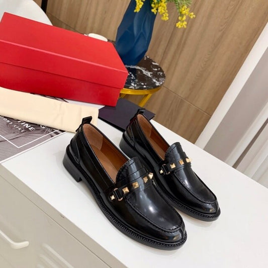 Women Shoes Genuine Leather Platform Loafers
