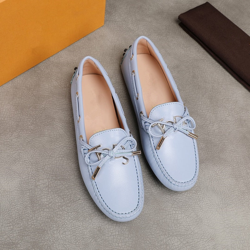 women's s natural leather casual shoes loafers