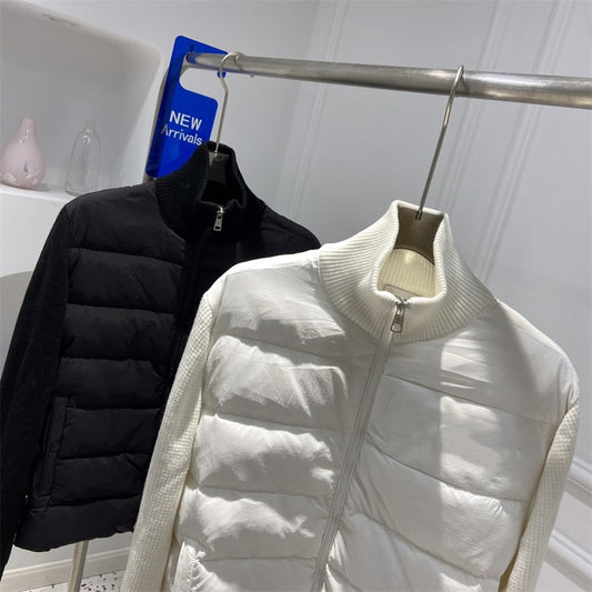 Men Stand Up Collar Down Jackets