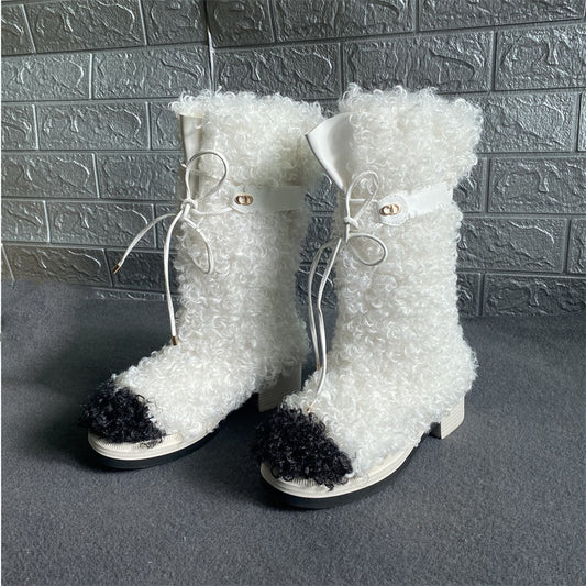 ラムウール ミディアム レディース スノーブーツ