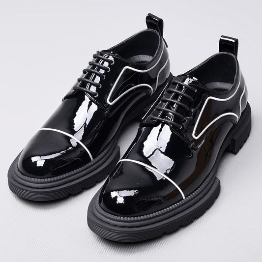 メンズ 厚底 ロートップ アウトドア ヴィンテージ ドレスシューズ