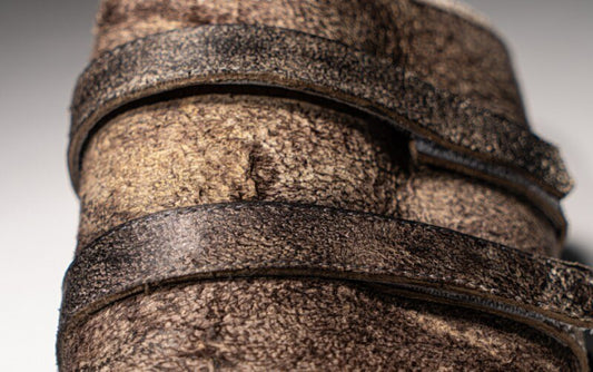 Mens Cowhide Leather Slippers Outside Casual Shoes