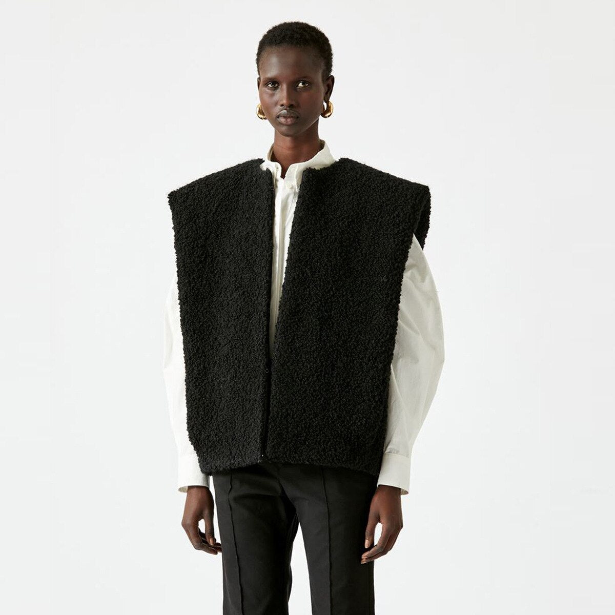 レディース ワンピース ショートベストコート