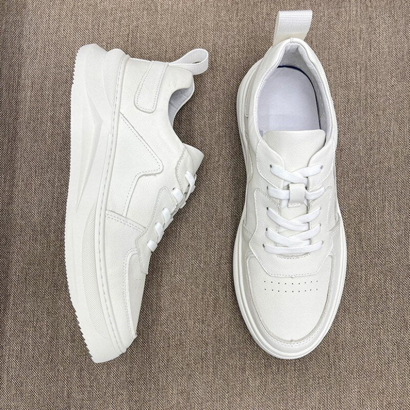 メンズ ラウンドトゥ プラットフォーム ファッション シューズ