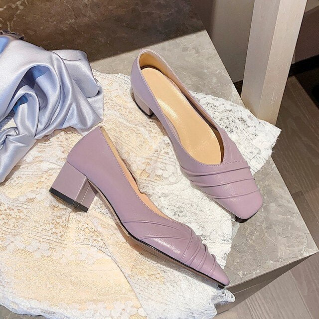 Office Ladies Low Cut Summer Pumps Soft Loafers Shoes