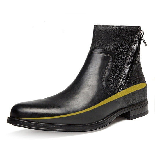 Mens Chelsea Boots Business Casual High Top Shoes