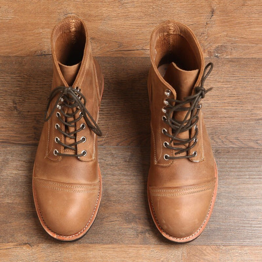 Men Outdoor Cross-Tied Cowboy Motorcycle Boots