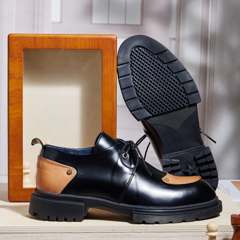 メンズ 春 ビジネス プラットフォーム オックスフォードシューズ アウトドア カジュアルシューズ