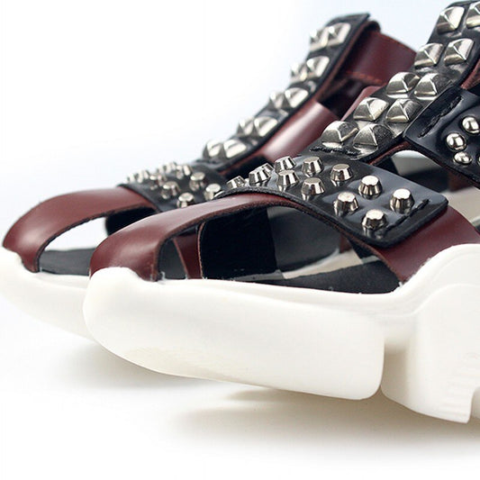 Mens New Thick Bottom Height Increasing Casual Sandals