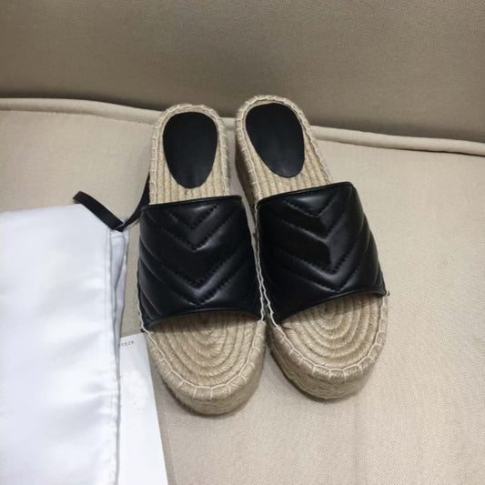 Summer Slippers Women Outer Wear Fashion Platform Flats Shoes