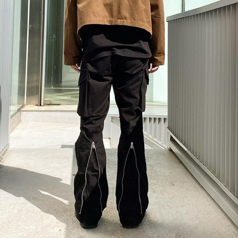 Men and Women Streetwear Cargo Pants Baggy Retro Trousers