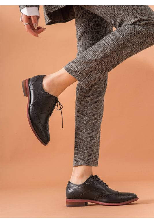 Women Leather Summer Platform Sneakers Flat Vintage