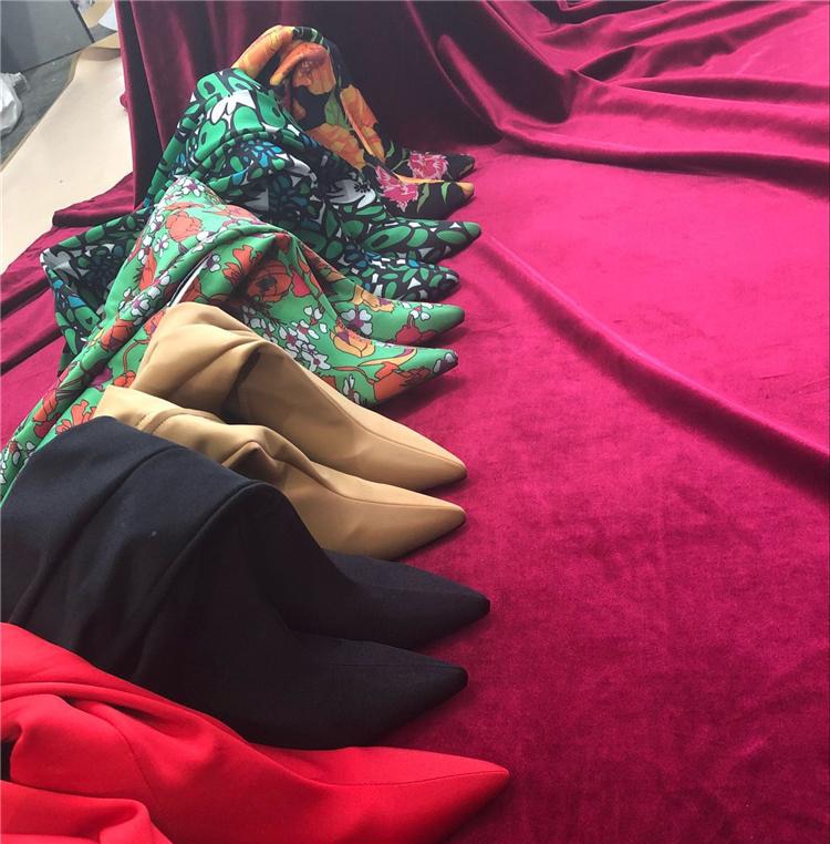 Pants Boots Women Pointed Toe Stilettos Heels Over The Knee Boots