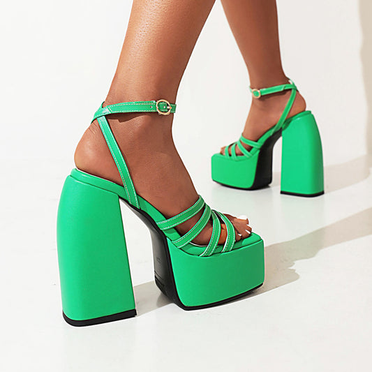 Casual White Open Toe Ankle Strap Ladies Sandals