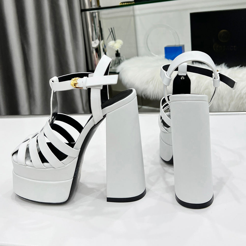 Lady Cow Leather Sandals